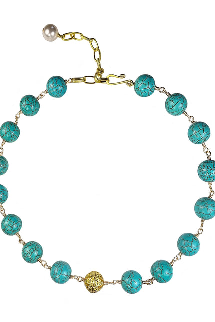 Maria Moyseos | Choker MIRA Turkus