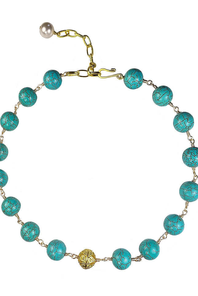 Maria Moyseos | Choker MIRA Turquoise