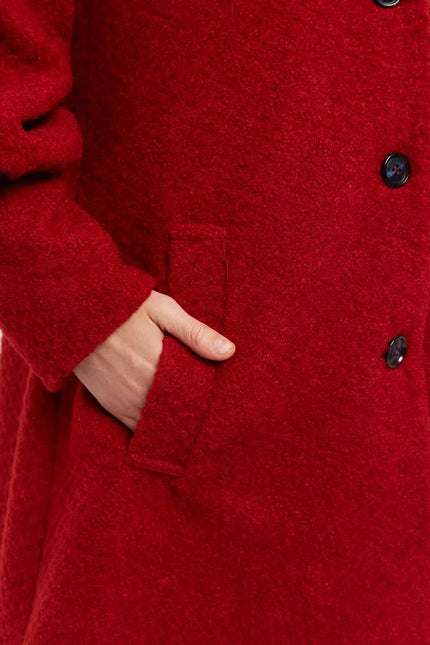 Louche Mischa Statement Sleeve Coat Red - Detail 1
