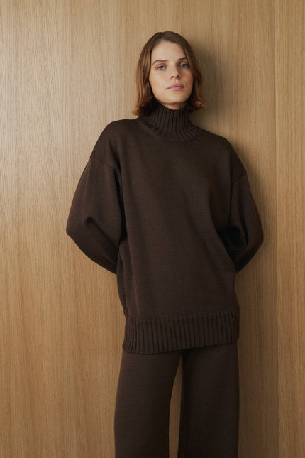 Monala | Merino Wool High Neck Sweater