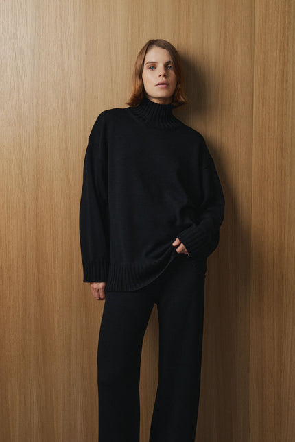 Monala | Merino Wool High Neck Sweater