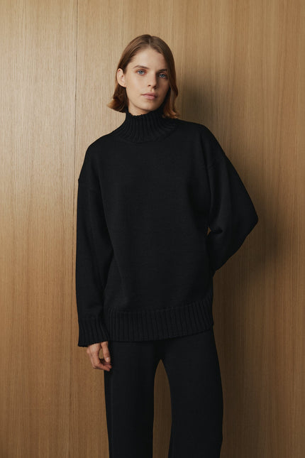 Monala | Merino Wool High Neck Sweater
