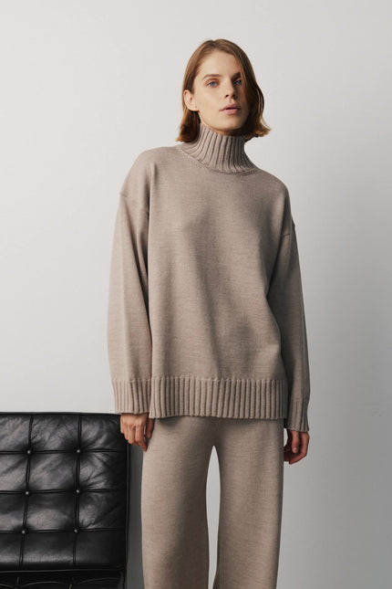 Monala | Merino Wool High Neck Sweater