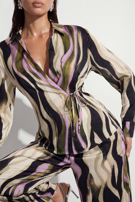 Lumina Asymmetric Shirt MOVOM – arka görünüm