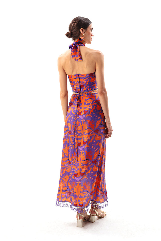 Movom | Mauve Blouse cross neck