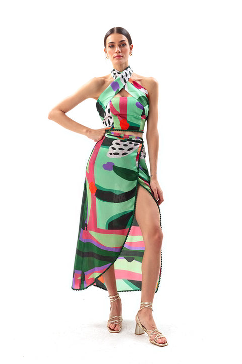 Movom | Bluzka Sylvia z skrzyżowanym dekoltem