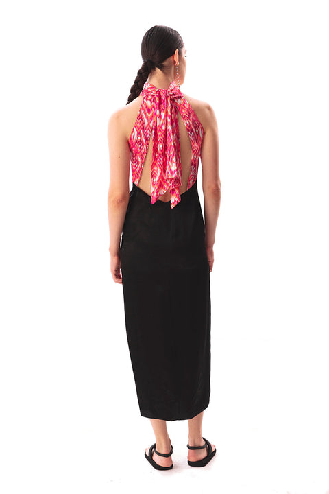 Movom | Vega Maxi dress with halter neck