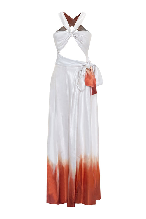 Movom | Sukienka Grace Midriff z Wycięciem na Brzuchu