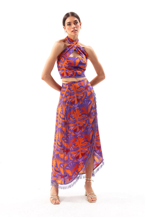 Movom | Mauve Maxi skirt