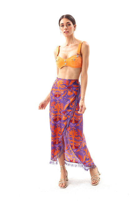 Movom | Mauve Maxi skirt