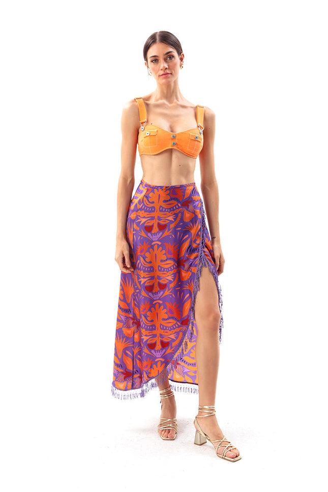 Movom | Mauve Maxi skirt