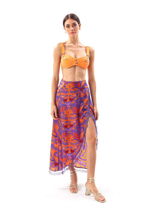 Movom | Mauve Maxi skirt