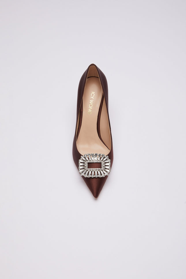 Icy Wong | Silk Mid Pumps