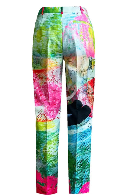 Men´s Classic Suit Pants - Mother Pink Red Green