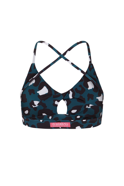 RUBISNACKS Barcelona | Mercury Sporty Bra green leopard