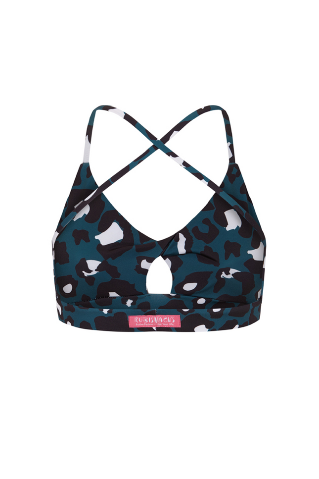 RUBISNACKS Barcelona | Mercury Sporty Bra green leopard
