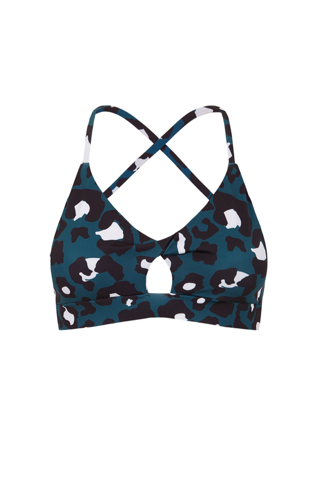 RUBISNACKS Barcelona | Mercury Sporty Bra green leopard