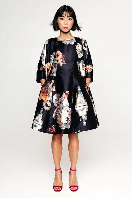 Midi Dress C - Sicily Black