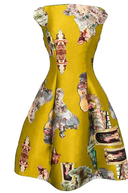 Midi Dress C - Sicily Cognac