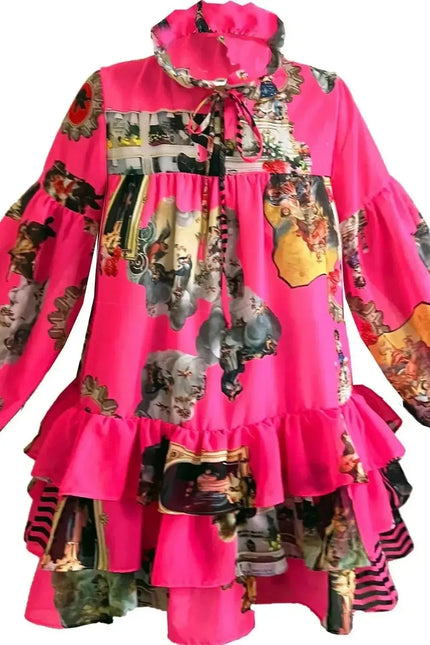 Mini Dress - Neon Pink
