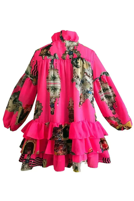 Mini Dress - Neon Pink