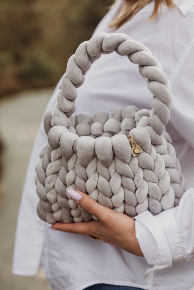 velvet handbag, chunky velvet bag, statement handbag, designer velvet bag, luxury soft bag, handmade velvet bag, unique fashion bag, trendy soft bag, machine washable handbag, elegant evening bag, soft chunky velvet handbag for everyday wear, handmade statement bag with a long handle, luxury machine washable bag for special occasions, unique velvet crossbody bag for women, fashion-forward plush bag with scarf