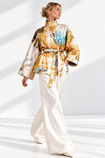 Square Boxy jacket - Golden Roof