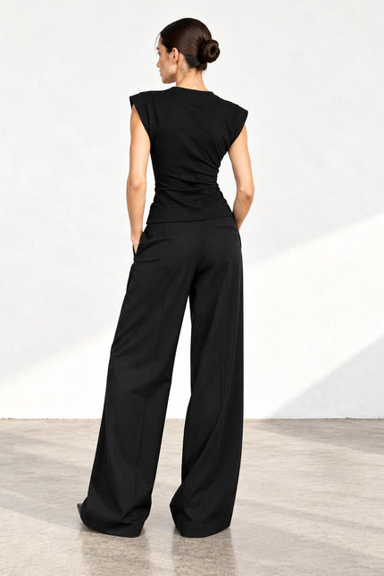 Shoulder top - black