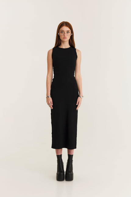 MySimplicated | Rib Raw Midi Dress