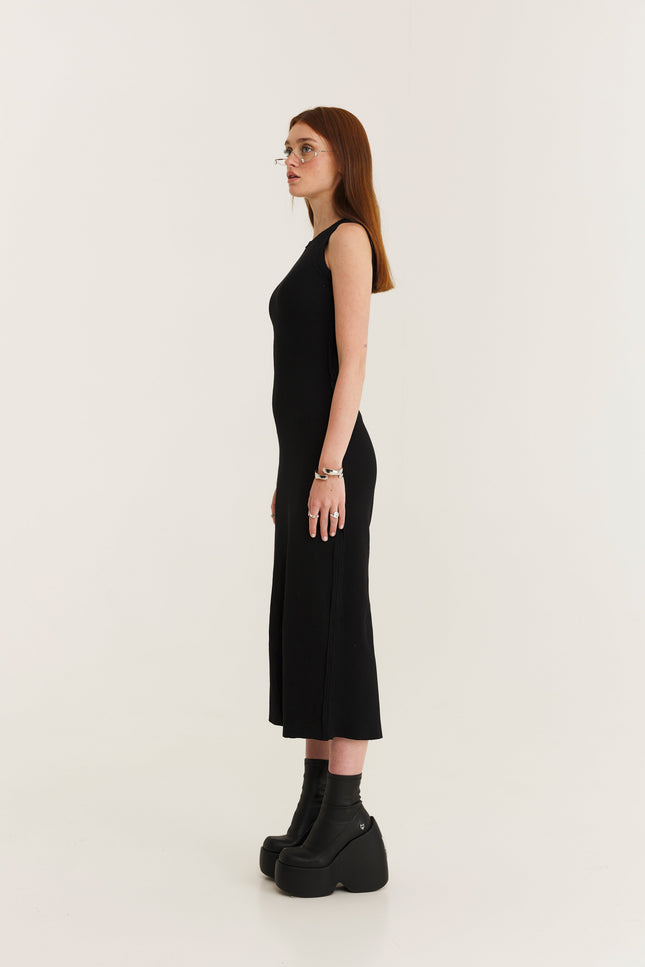 MySimplicated | Rib Raw Midi Dress