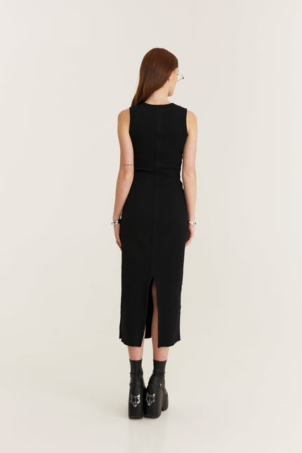 MySimplicated | Rib Raw Midi Dress