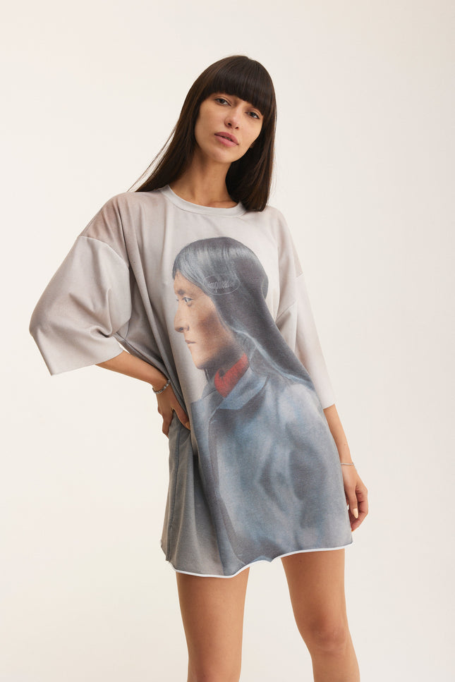 MySimplicated | Full Print T-shirt beige