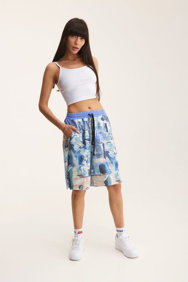 MySimplicated | Bermuda Loose Shorts Graffiti
