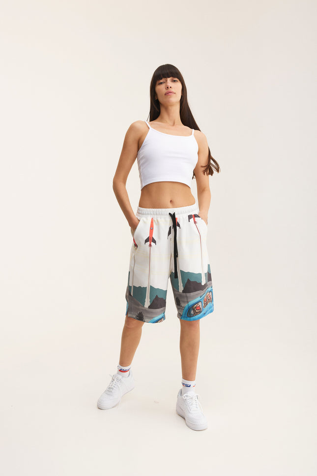 MySimplicated | Bermuda Loose Shorts Rockets