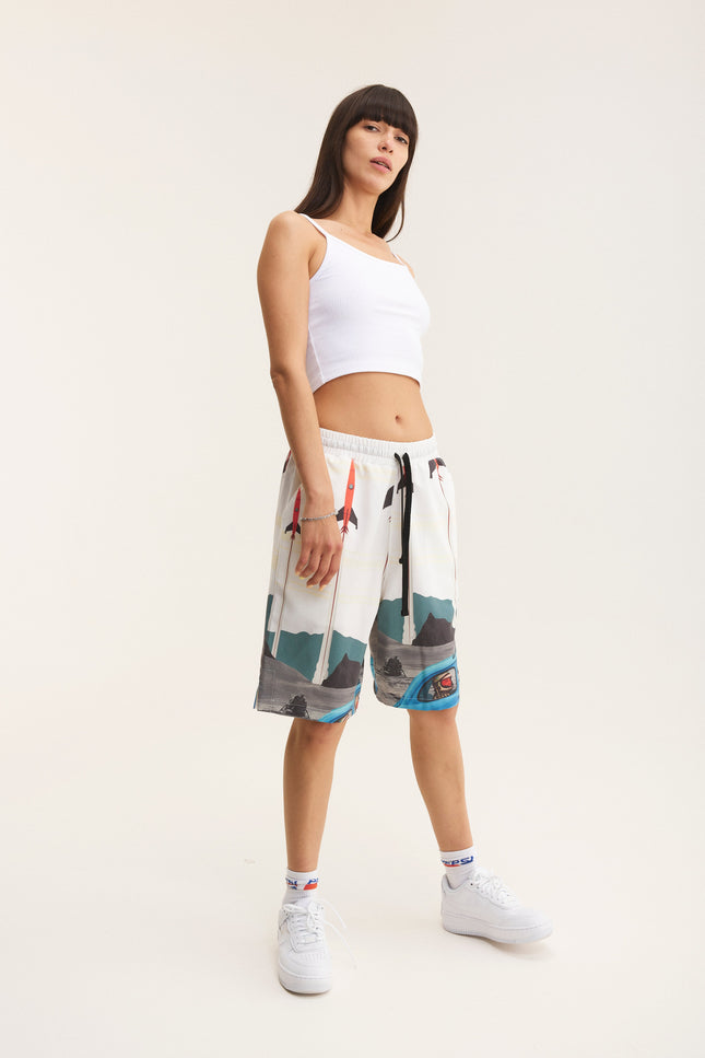MySimplicated | Bermuda Loose Shorts Rockets