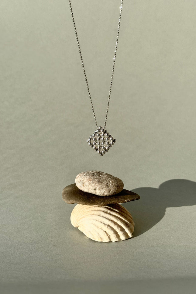Pas de Marque | 925 sterling silver necklace Le Rhombe