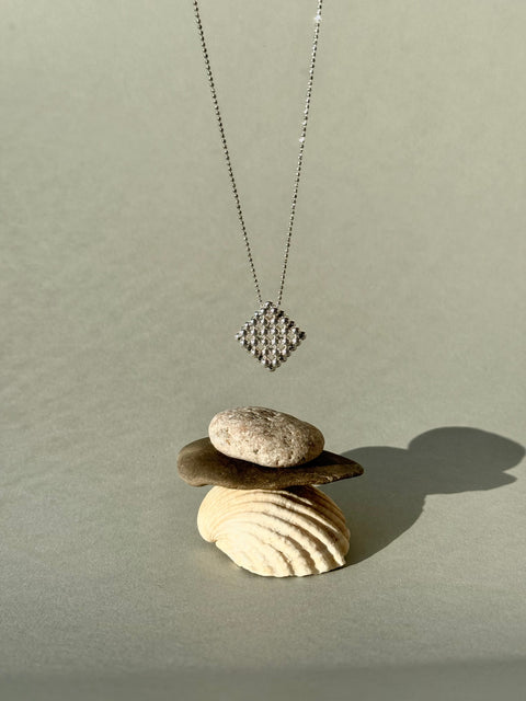 Pas de Marque | Naszyjnik ze srebra próby 925 Le Rhombe