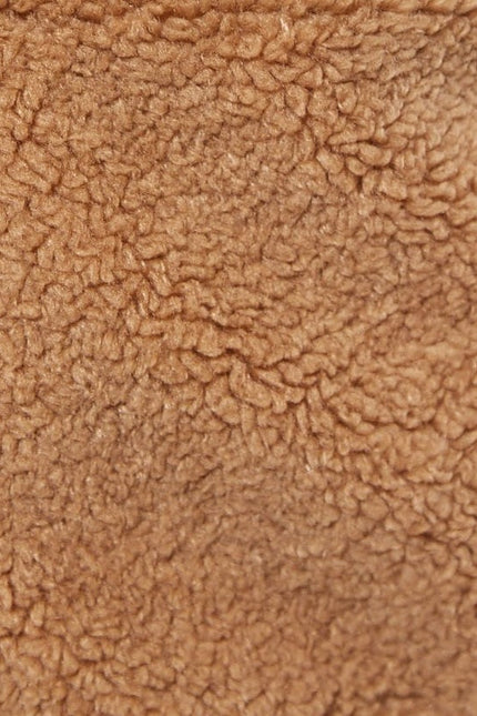 Louche Narimane Borg Duffle Coat - Camel - Fabric & Print Detail