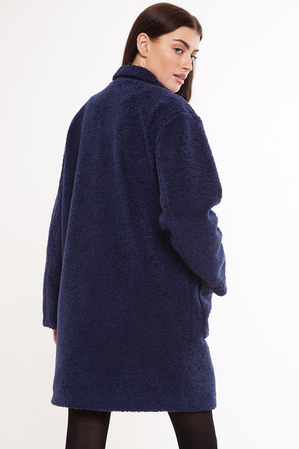 Louche Narimane Borg Duffle Coat - Navy - Back