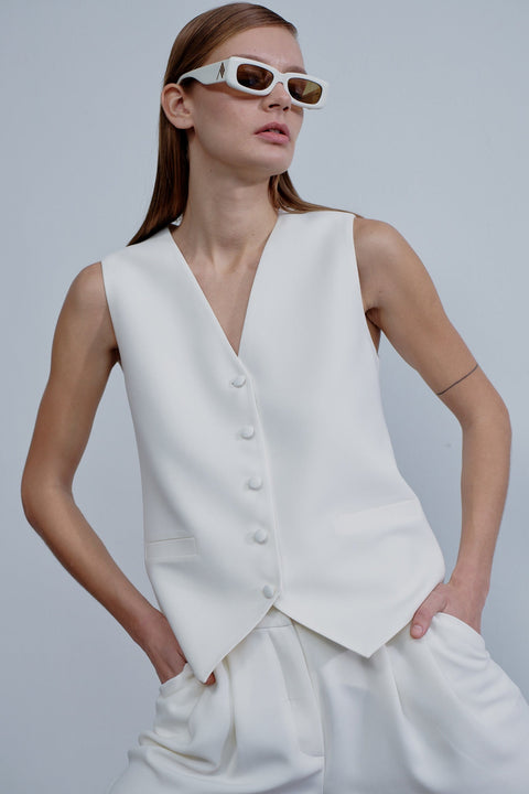 Nazli Ceren | Bea Vest white