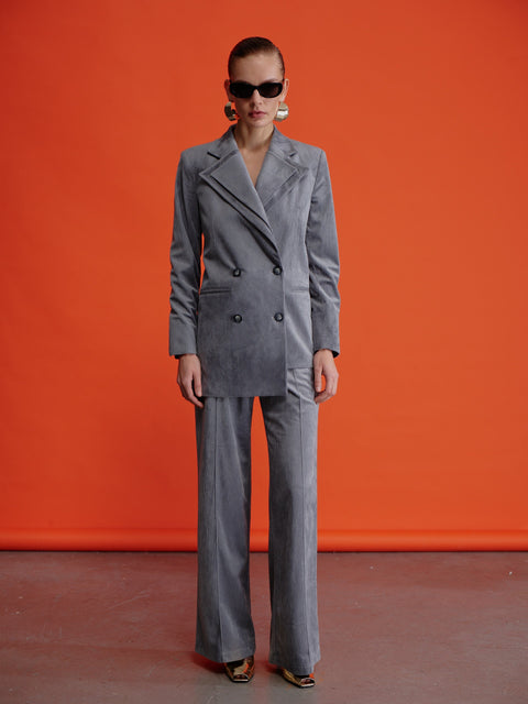 Nazli Ceren | Marynarka Bicolle szara