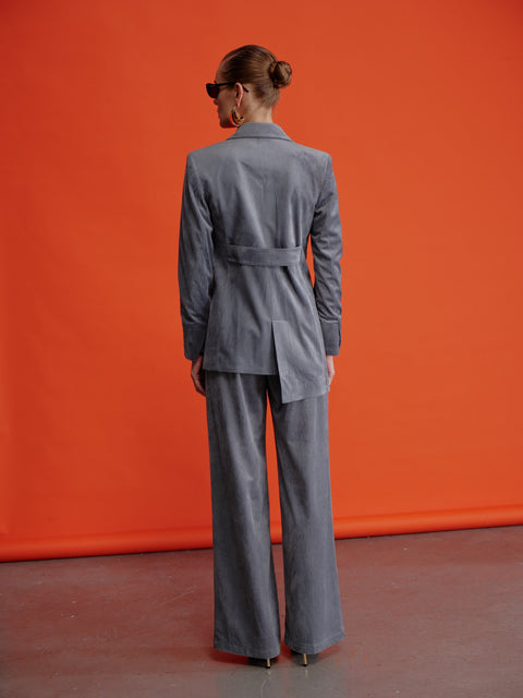 Nazli Ceren | Marynarka Bicolle szara