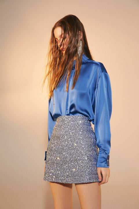 Nazli Ceren | Koszula Ravenna niebieska