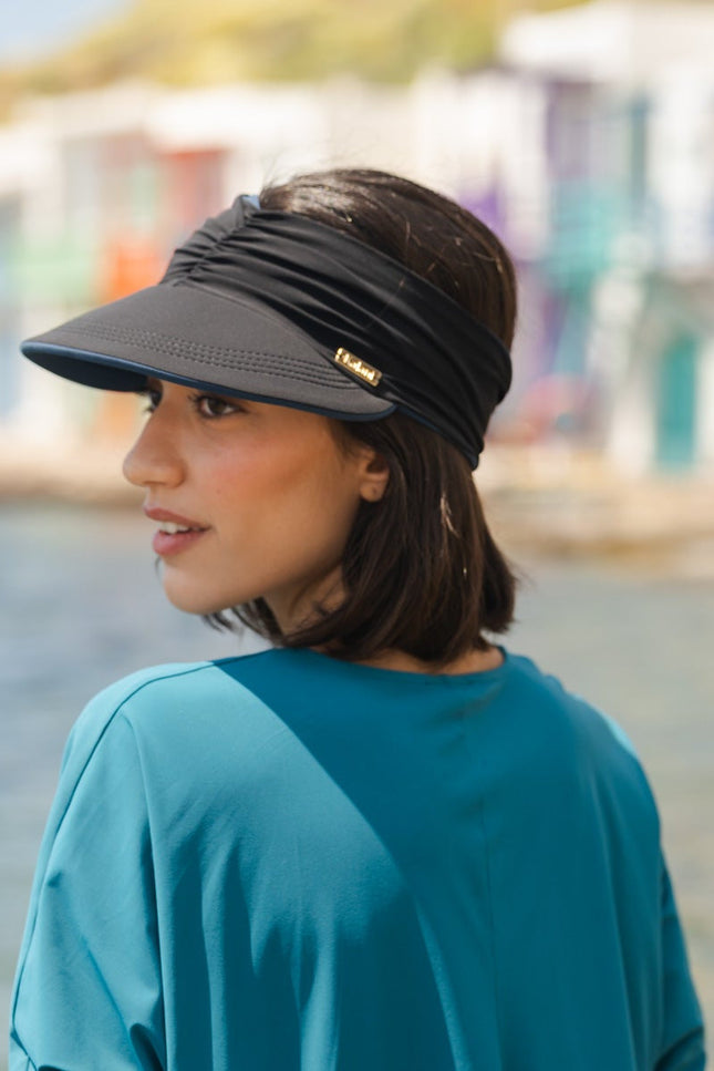 Kalani sunwear I Capri Reversible UV Visor Navy/Black