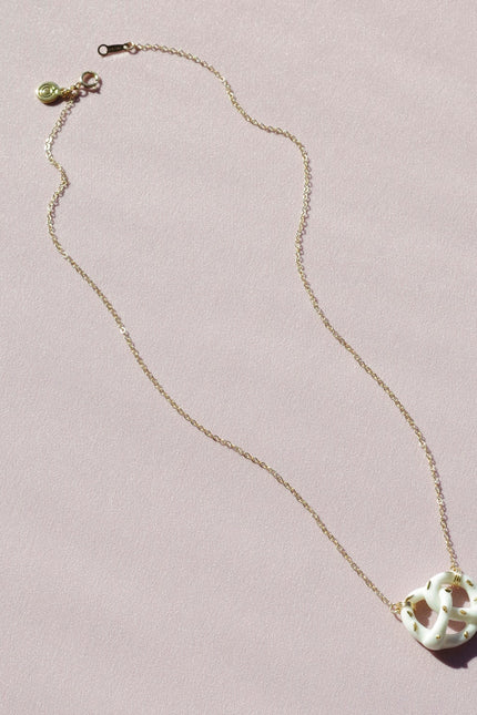 Poporcelain | Pretzel Pendant Necklace