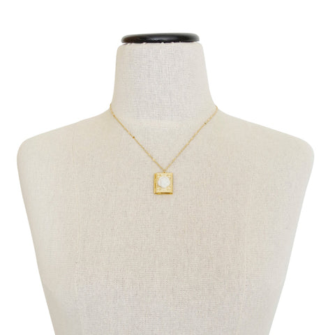 Poporcelain | Camellia Book Locket Pendant Necklace