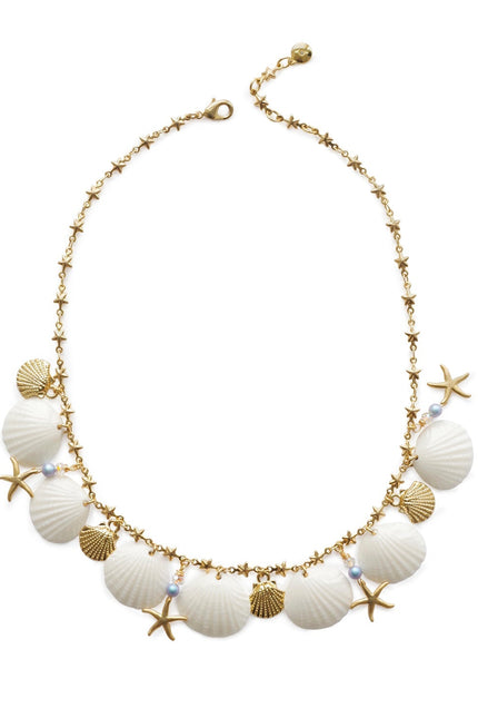 Poporcelain | Little Mermaid Seashell Chain Necklace