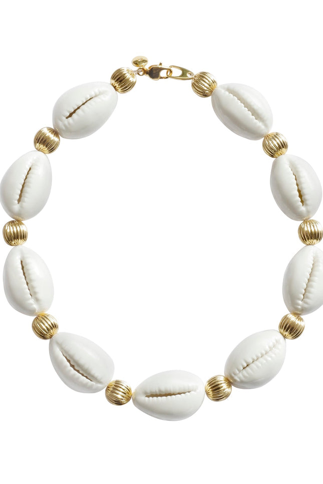 Poporcelain | Naszyjnik z muszlami Cowrie