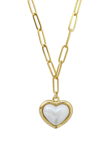 Poporcelain | Red Heart Pendant Necklace