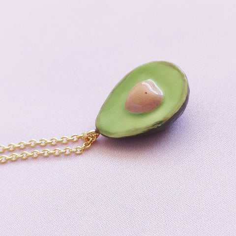 Poporcelain | Porcelain Avocado Pendant Necklace